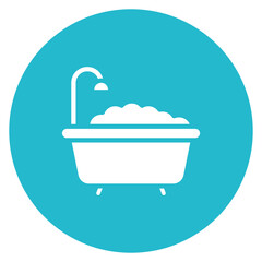 Canvas Print - Bath icon vector image. Can be used for Eid al Adha.