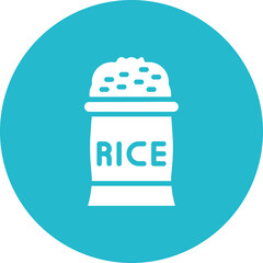 Poster - Rice icon vector image. Can be used for Raw Metrial.