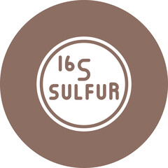 Poster - Sulfur icon vector image. Can be used for Raw Metrial.