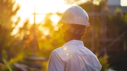 Banner of light build provides staff on building grounds with hard hat health gadgets and supplies