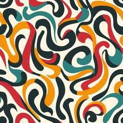 Wall Mural - Abstract Swirls Pattern