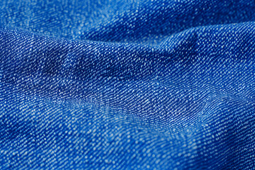 Poster - Blue jeans fabric pattern texture background