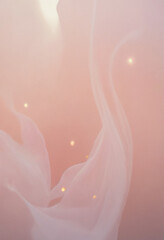 Wall Mural - pastel pink and golden defocused background with bokeh lights