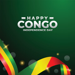 Wall Mural - Congo Independence day design illustration collection