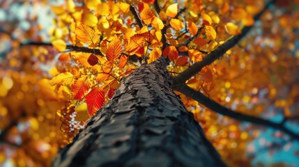 Sticker - Tall Tree with Leaves