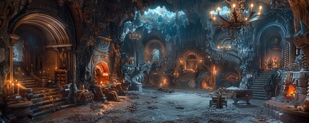 Dragon's Lair: Mystical Abode, 4K hyperrealistic photo