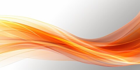 Sticker - Abstract Orange Wave Design