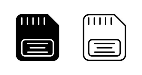 Poster - Memory Card Vector Icon