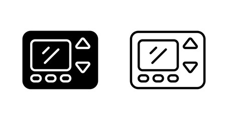 Sticker - Smart Thermostat Vector Icon