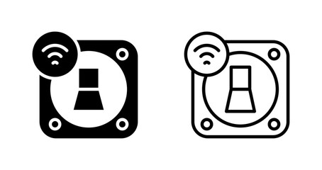 Poster - Smart Light Switch Vector Icon