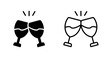 © Graphic Nehar - Champagne toast Vector Icon