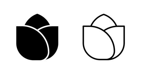 Sticker - Rose petals Vector Icon