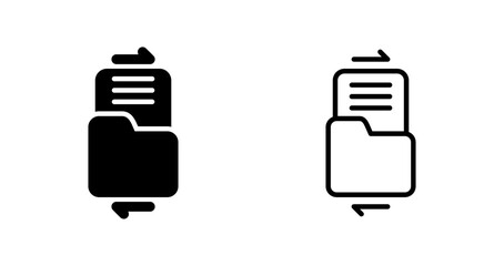 Poster - File Sharing Vector Icon