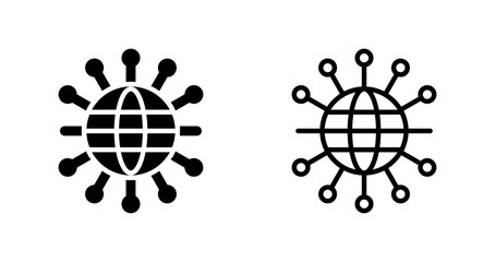 Canvas Print - Network Topology Vector Icon