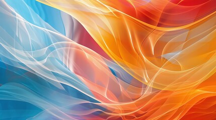 Wall Mural - An abstract background featuring colorful lines arranged in an artistic and dynamic pattern.