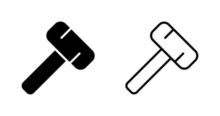 Canvas Print - Hammer Vector Icon