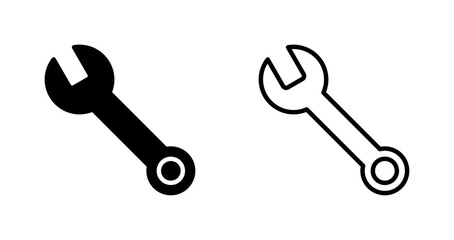 Canvas Print - Spanner Vector Icon