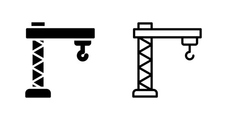 Sticker - Crane Vector Icon