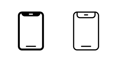 Wall Mural - Mobile Notch Vector Icon