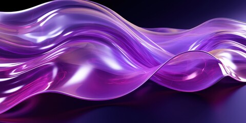 Wall Mural - Abstract Purple Liquid Wave, violet fablic smoke, purple wave cloud