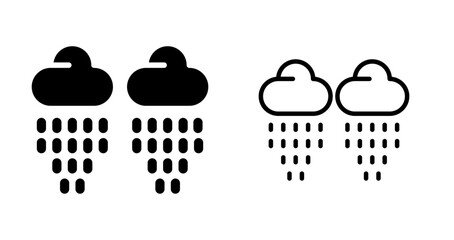 Sticker - Raindrop Vector Icon