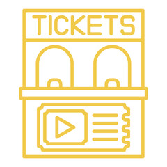 Canvas Print - Ticket office Icon