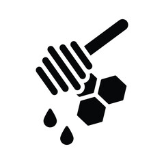 Wall Mural - A tool used for drizzling honey, honey dipper icon design