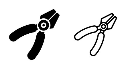 Wall Mural - Pliers Vector Icon