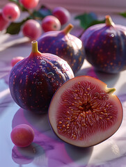 Wall Mural - figs on a table