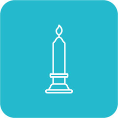 Canvas Print - Candle Icon