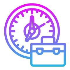 Sticker - Job time Icon