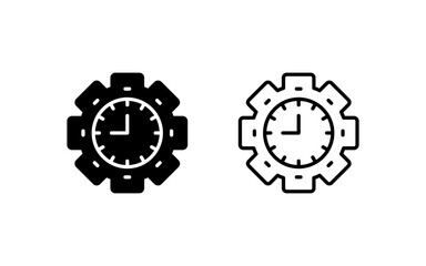 Wall Mural - Time Vector Icon