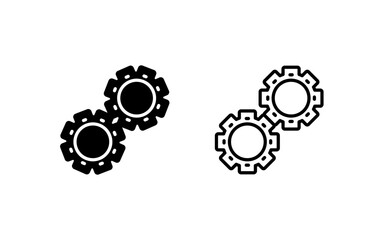 Wall Mural - Gears Vector Icon