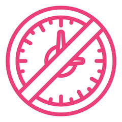 Canvas Print - Restricted time Icon