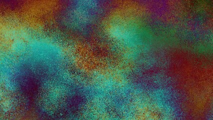 Fototapete - Seamless colorful abstract background with rough grain for loop playback. Dynamic gradient animation with grainy grains on abstract background