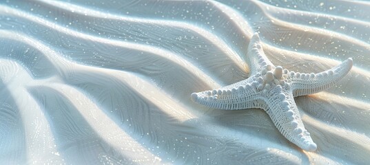 Wall Mural - White Sand with Starfish