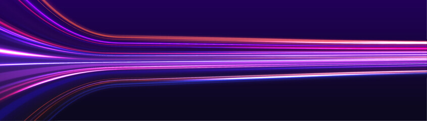 Wall Mural - particle motion light effect. abstract fire flare trace lens flares. long exposure of motorways as s