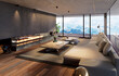 © karelnoppe - 3D render of an elegant living room with mountain view