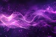 © ArtmediaworX - Purple particles wave and light abstract background with shining stars and glowing lights. Ai generative