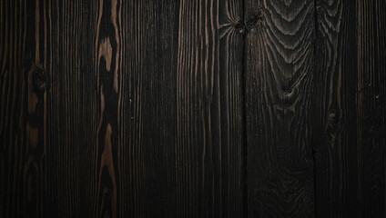 Wall Mural - Black wood grain backdrop