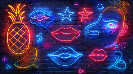 Wall Mural - Neon Glow