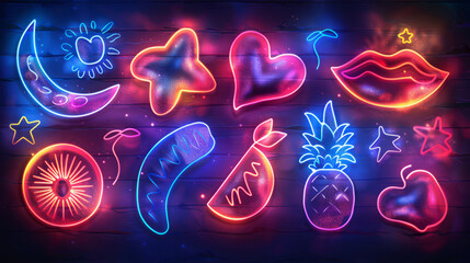 Wall Mural - Neon Glow