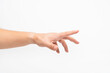 © Tanatpong - Extended Hand Gesture On White Background
