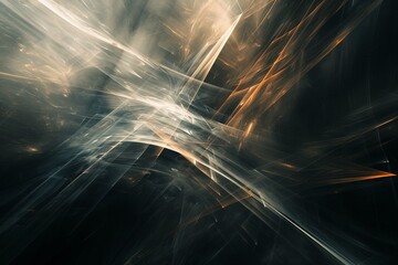 Fototapete - This dynamic abstract image captures the energetic intersections of light, creating a vibrant and visually compelling composition full of movement and futuristic flair.