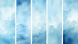 © Pakhnyushchyy - blue watercolor.  blue art painting texture. Abstract painting with vibrant colors