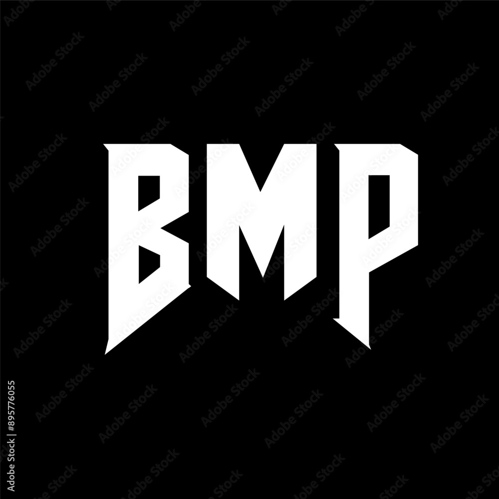 BMP letter logo design for technology company. BMP logo design black ...