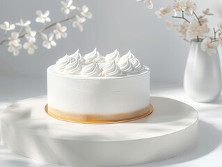 Wall Mural - white wedding cake