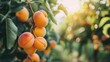 © pngking - Focused view of ripe apricot fruit in a natural orchard