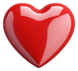 Poster - PNG  Glossy red heart illustration