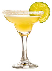 Wall Mural - PNG Refreshing margarita with lime garnish